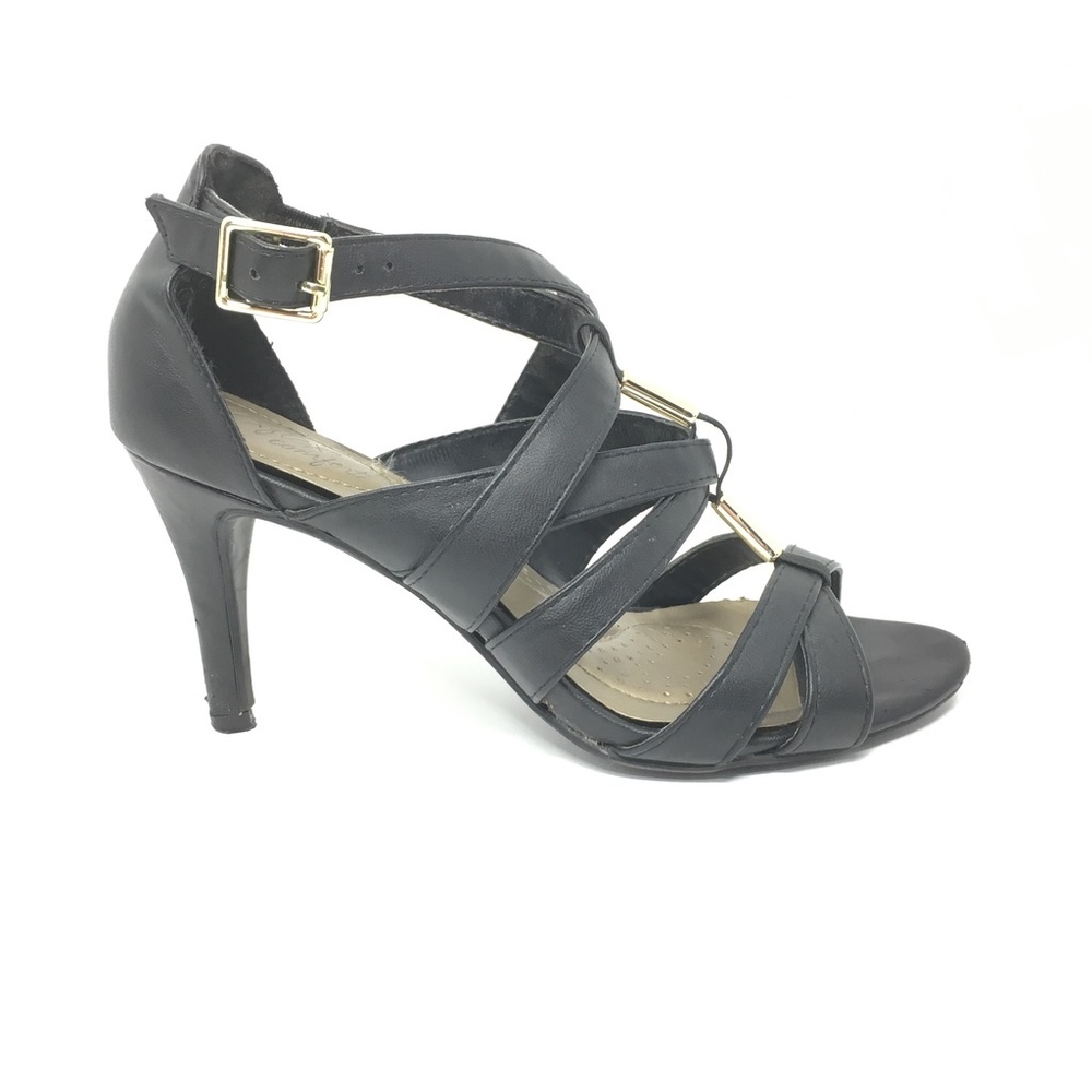 DexFlex Comfort T-Strap Heel Size 6 Black T34
